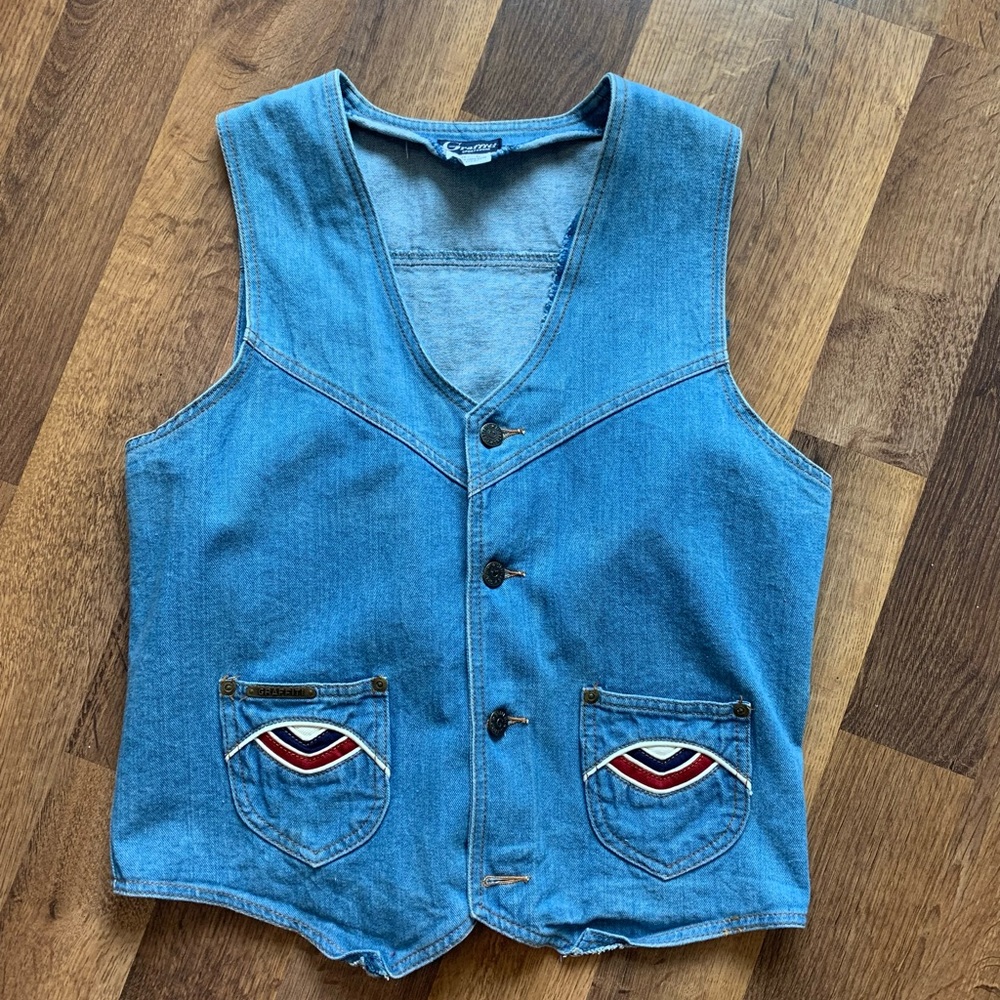 Vintage 1990s Denim Vest